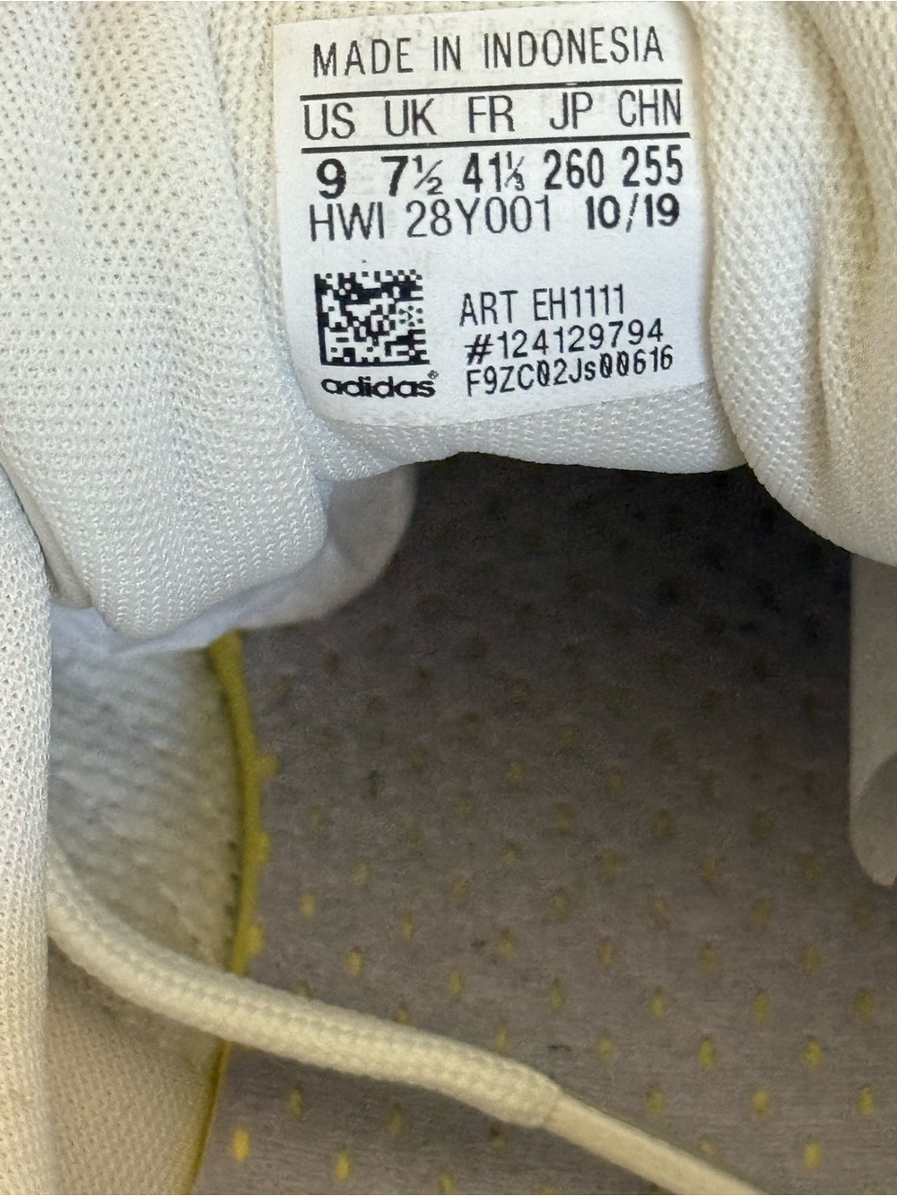 Adidas Grand Court 2.0 White Blue Print Sneakers Women’s Size 9 - Picture 9 of 9